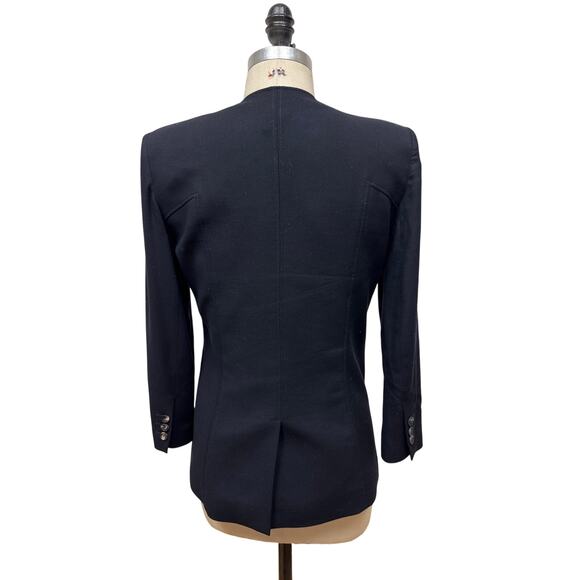 Vintage Helmut Lang Single Button Black Blazer Size 4 - Picture 4 of 9